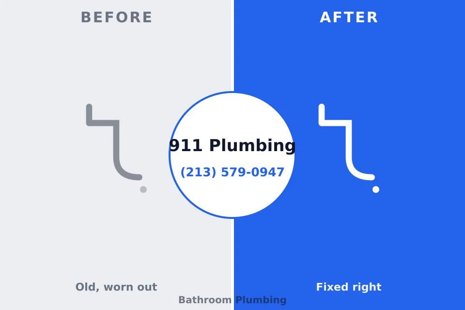 Before and after: plumbing repair Shady Spring, WV